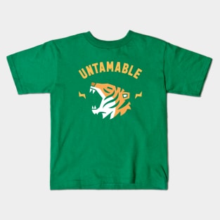 Untamable Tiger Head Roar Kids T-Shirt